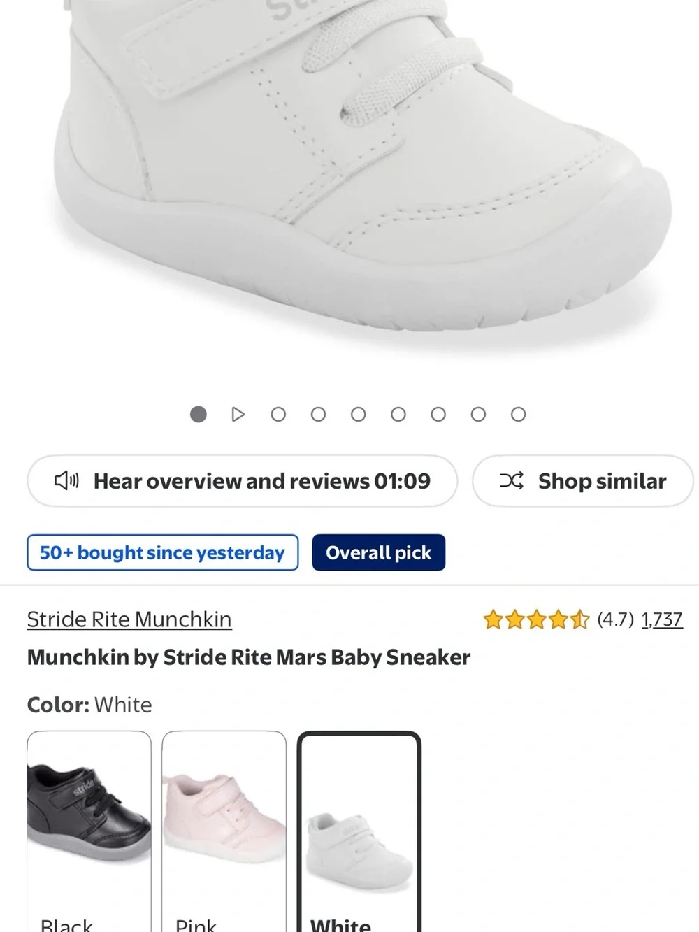 Munchkin White Walking Sneakers -  2 Pairs
